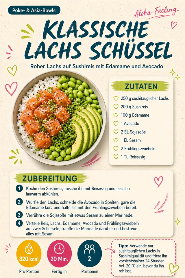Rezeptseite: Klassische Lachs Schüssel