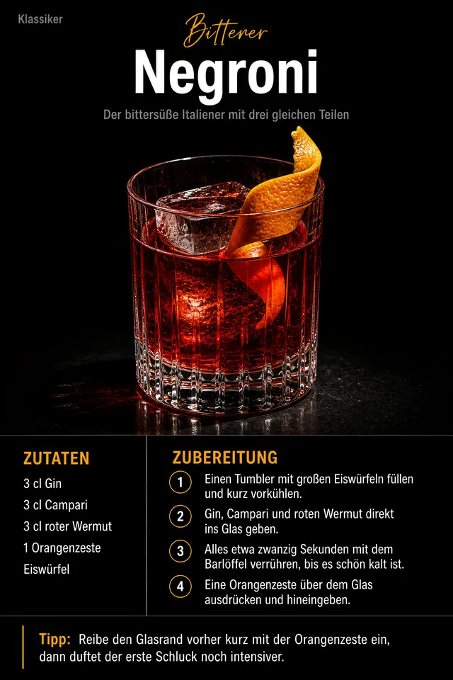 Rezeptseite: Negroni
