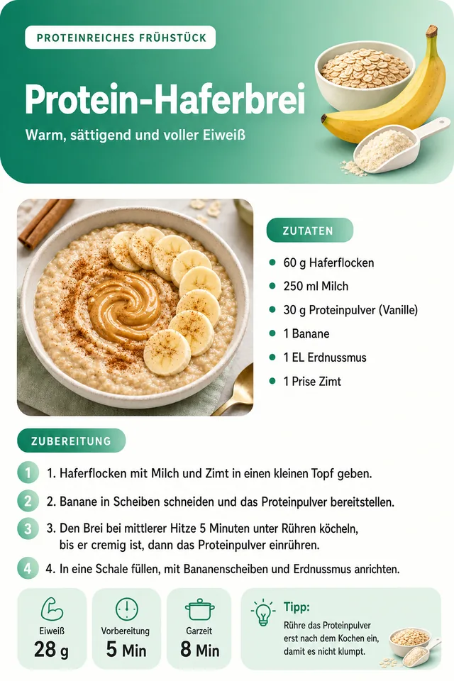 Rezeptseite: Protein-Haferbrei