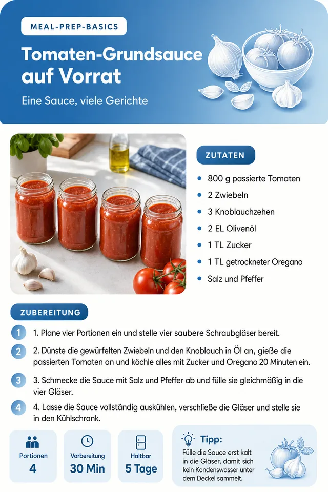 Rezeptseite: Tomaten-Grundsauce