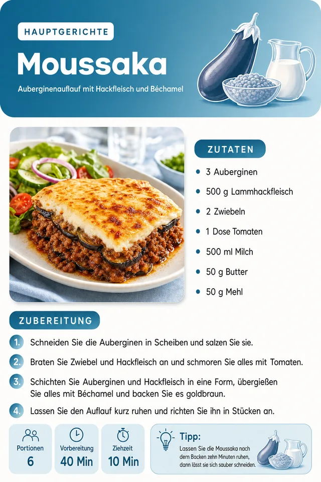 Rezeptseite: Moussaka