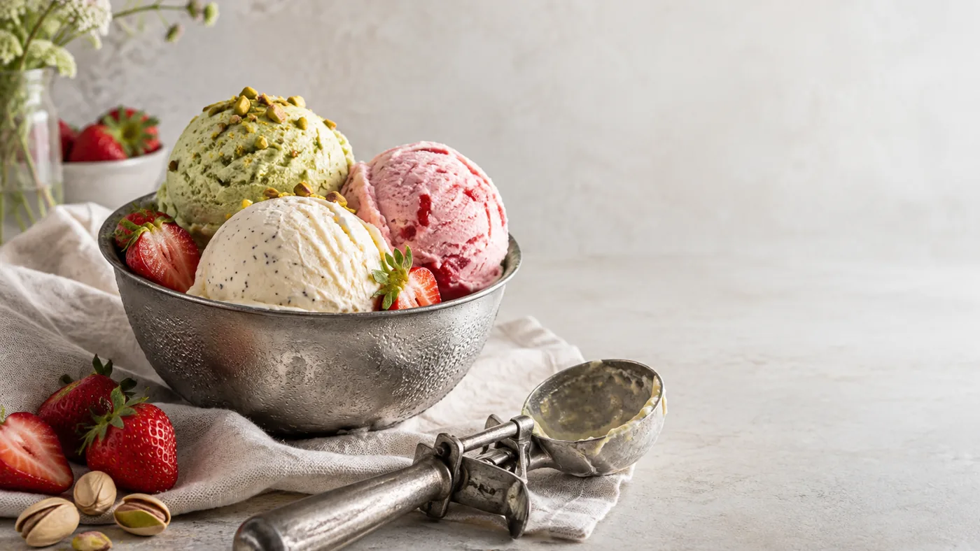 Eis-Rezepte für die Eismaschine